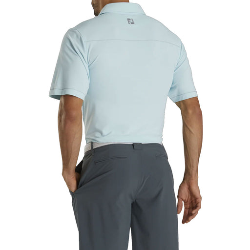 FootJoy Pique Solid w Stitch Ice Blu Men Golf Polo