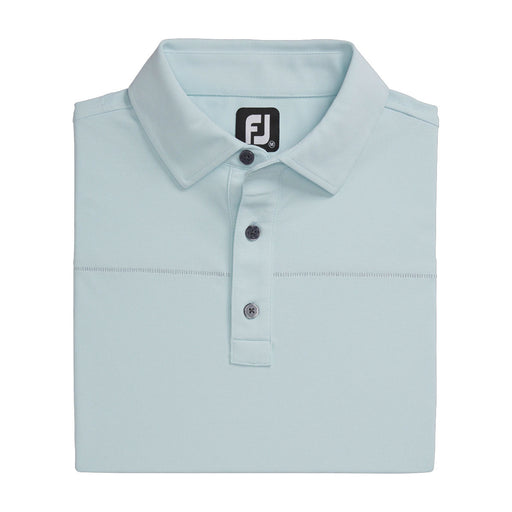 FootJoy Pique Solid w Stitch Ice Blu Men Golf Polo