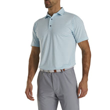 Load image into Gallery viewer, FootJoy AF Classic Stripe Ice Blue Men Golf Polo
 - 1