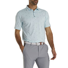 Load image into Gallery viewer, FootJoy AF Golf Print Ice Blue Mens Golf Polo
 - 1