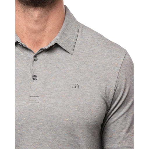TravisMathew Dime Piece Heather Grey Men Golf Polo