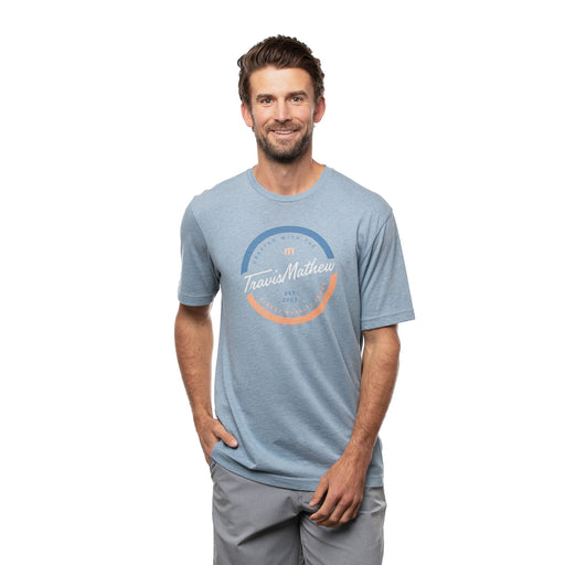 TravisMathew Mixologist Blue Mens Golf T-Shirt
