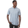 TravisMathew Aerial View Heather Federal Blue Mens Golf Polo