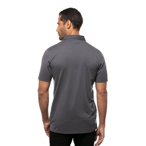 TravisMathew Bar Menu Heather Black Mens Golf Polo