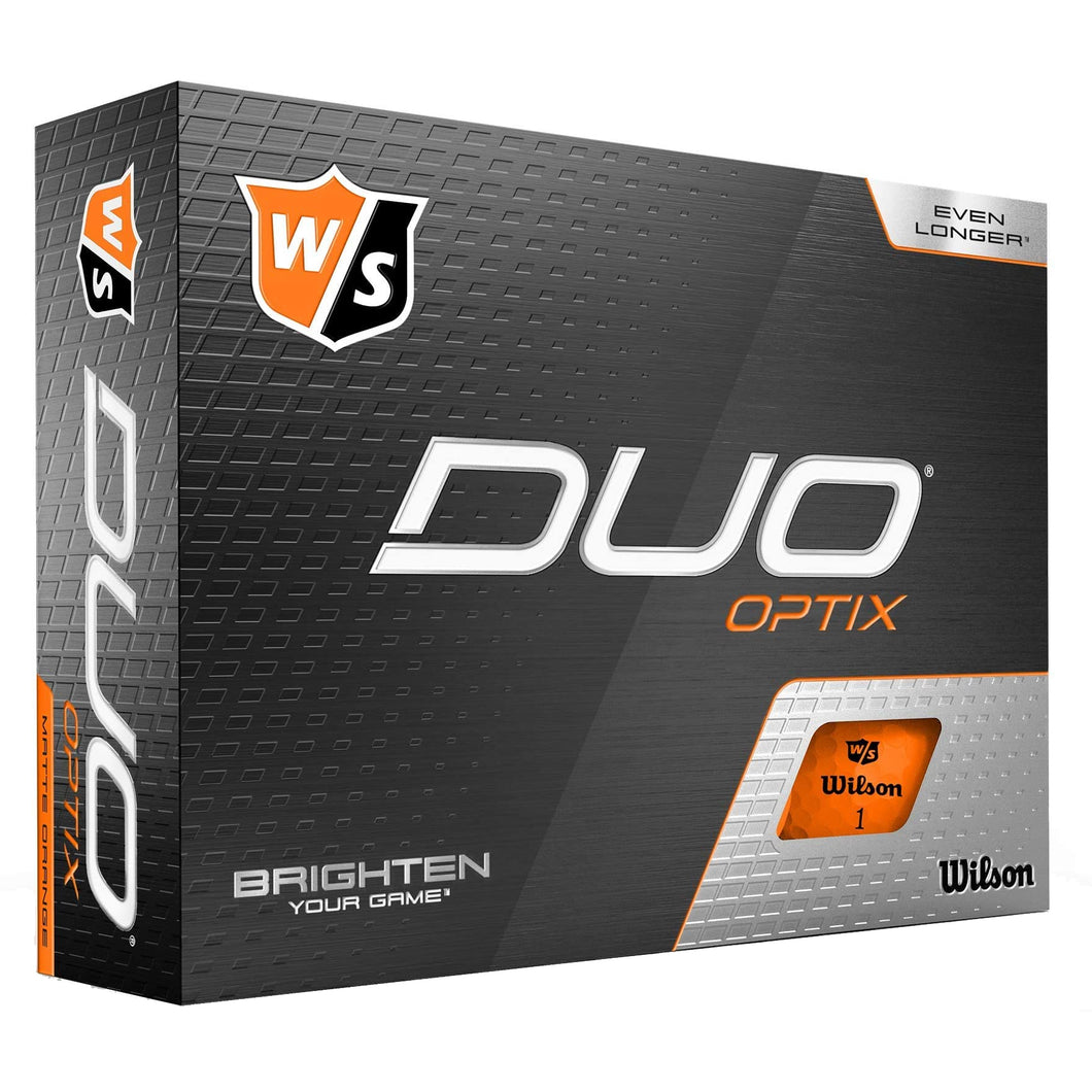 Wilson Duo Optix Orange Golf Balls - Dozen - Default Title