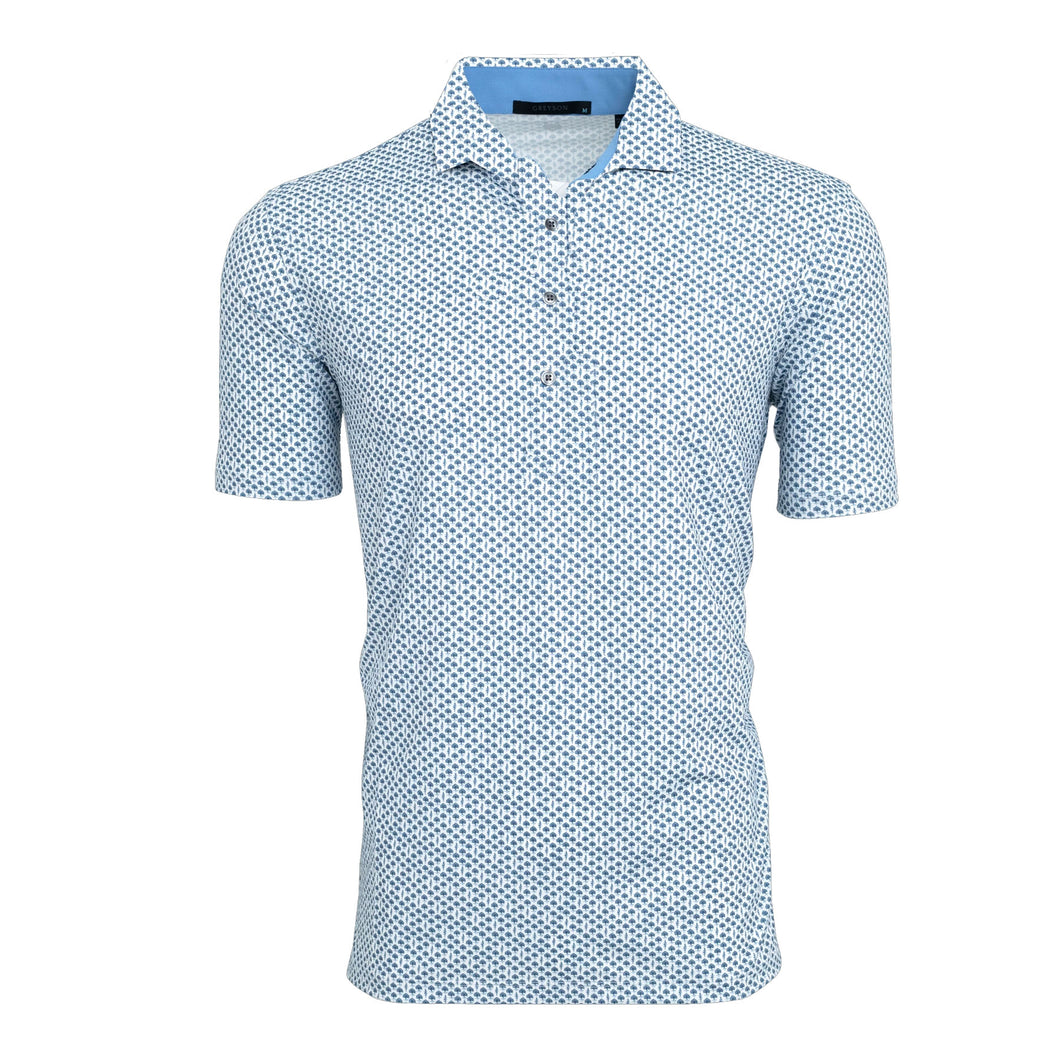 Greyson Deep Roots Arctic Mens Golf Polo