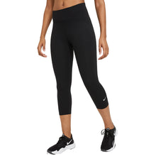 Load image into Gallery viewer, Nike One Mid-Rise Capri Womens Training Leggings - BLACK 010/XL
 - 1