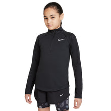 Load image into Gallery viewer, Nike Dri-FIT Run Girls Long Sleeve Running Shirt - BLACK 010/L
 - 1