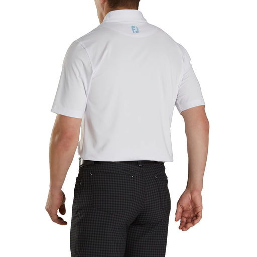 FootJoy AF Lisle Solid Gingham Trim Mens Golf Polo