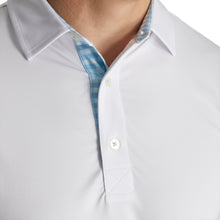 Load image into Gallery viewer, FootJoy AF Lisle Solid Gingham Trim Mens Golf Polo
 - 3