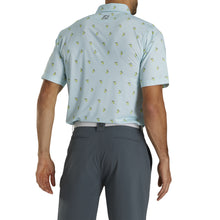 Load image into Gallery viewer, FootJoy Lisle Cocktail Print Blue Mens Golf Polo
 - 2