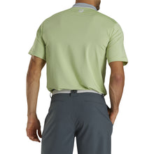 Load image into Gallery viewer, FootJoy Lisle Mini Stripe Grey-Lime Mens Golf Polo
 - 2