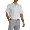 FootJoy Daisy Print Lisle Ice Blue Mens Golf Polo