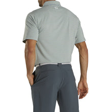 Load image into Gallery viewer, FootJoy Lisle Classic Stripe Grey Mens Golf Polo
 - 2