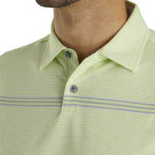 Load image into Gallery viewer, FootJoy Lisle Engineered Pinstr Wht Mens Golf Polo
 - 3