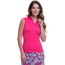 Load image into Gallery viewer, EP New York Shawl Collar Rosette Womens Golf Polo
 - 1