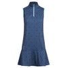 RLX Printed Zip Elite Wicking Punchy Pineapple Womens Golf Dress