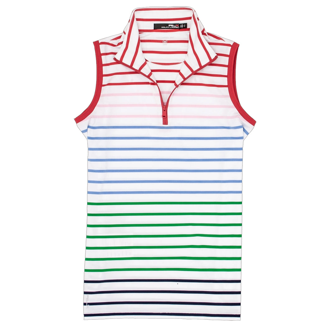 RLX Printed Rainbow Stripe Womens SL Golf Polo