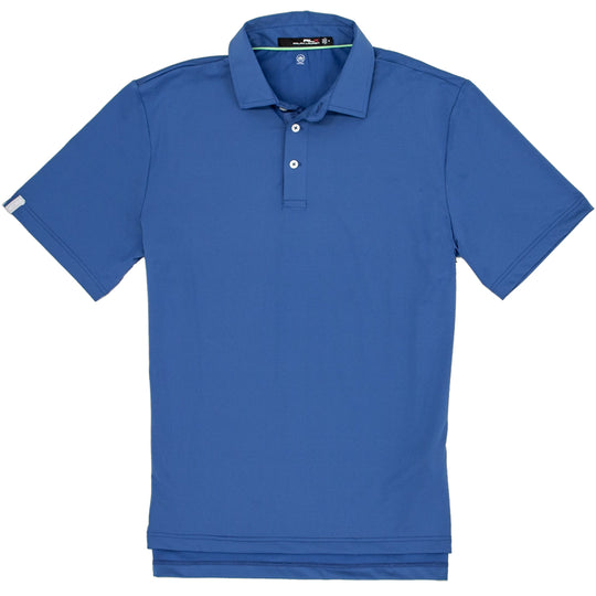 RLX Ralph Lauren Solid Airflow Jersey Bastille Blue Mens Golf Polo