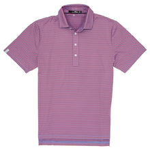 Load image into Gallery viewer, RLX Classic Striped Blue Lagoon Mens Golf Polo
 - 1