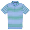 RLX Ralph Lauren Featherweight Airflow Blue Lagoon-Course Green Mens Golf Polo