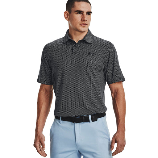 Under Armour T2G Printed Mens Golf Polo - BLACK 001/XXL