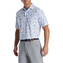 Load image into Gallery viewer, FootJoy Lisle Vintage WHT Sky Mens Golf Polo
 - 1