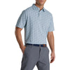 FootJoy Pique Confetti Print Mint Multi Mens Golf Polo