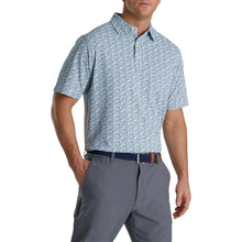 Load image into Gallery viewer, FootJoy Pique Confetti Print Mint Mens Golf Polo
 - 1