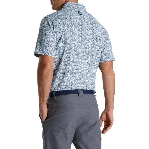 FootJoy Pique Confetti Print Mint Mens Golf Polo