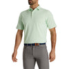 FootJoy Stretch Pique Self Collar Mint Multi Men Golf Polo
