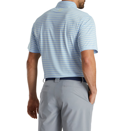 FootJoy ProDry Lsl 2-Color Strp Sky Mens Golf Polo