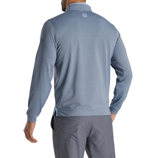 FootJoy Lightweight Striped Navy Mens Golf 1/2 Zip