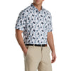 FootJoy Vintage Floral Print Lisle Mens Golf Polo