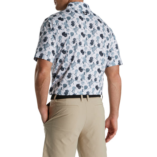 FootJoy Vintage Floral Print Lisle Mens Golf Polo