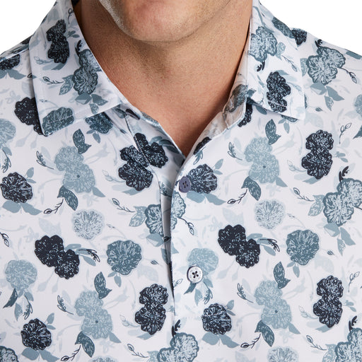 FootJoy Vintage Floral Print Lisle Mens Golf Polo