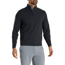 Load image into Gallery viewer, FootJoy Stretch Jersey Black Mens Golf 1/4 Zip
 - 1