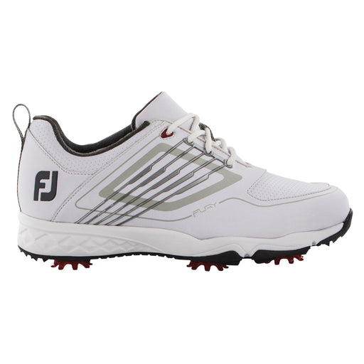 FootJoy Fury Junior Golf Shoes - 6.0/White/Silver/M