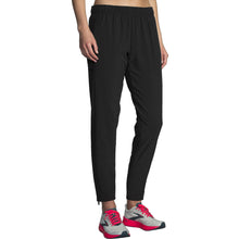 Load image into Gallery viewer, Brooks Shakeout Womens Running Pants - BLACK 001/XL
 - 1