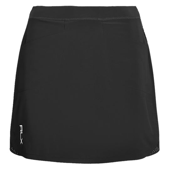 RLX Ralph Lauren Solid Aim 15in Polo Black Womens Golf Skort