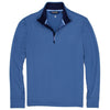 Polo Golf Ralph Lauren Stretch Peached Jersey Bastille Blue Mens Golf 1/2 Zip