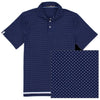 RLX Printed Lightweight Airflow Jersey French Navy Mens Golf Polo