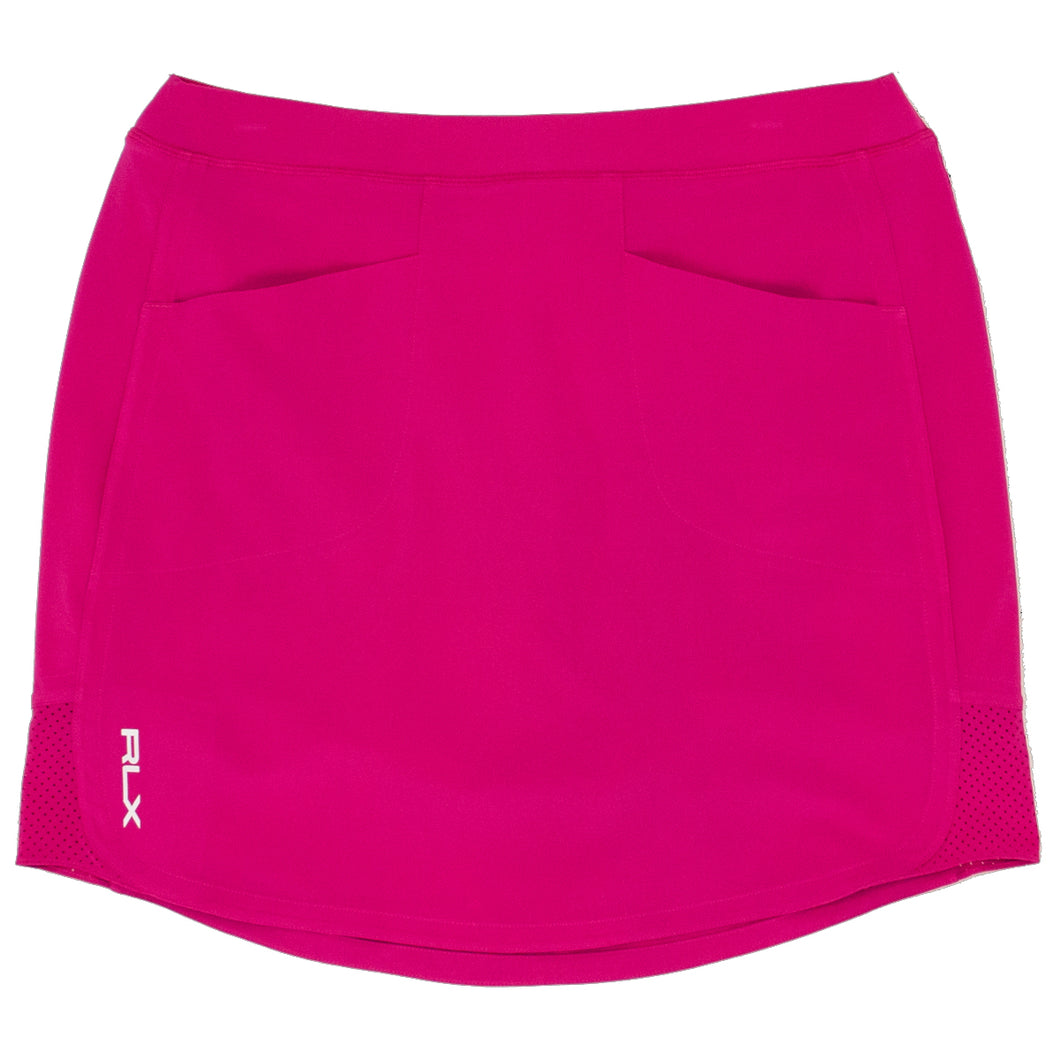 RLX Ralph Lauren Aim 15in Pk Womens Golf Skort - Aruba Pink/L