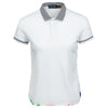 Polo Golf Ralph Lauren Performance Pique Shirt Tail White Womens Golf Polo