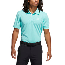 Load image into Gallery viewer, Adidas Advantage Novelty Heathered Mens Golf Polo - Acid Mint Mel/XXL
 - 1