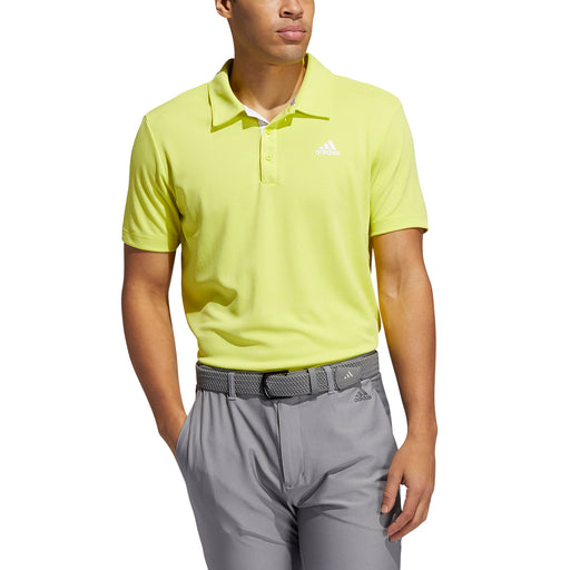 Adidas Advantage Novelty Heathered Mens Golf Polo - Acid Yellow Mel/XXL