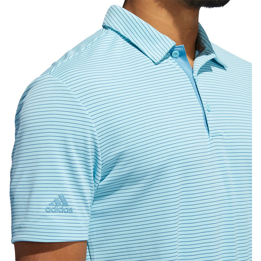Adidas Two-Color Club Stripe Mens Golf Polo