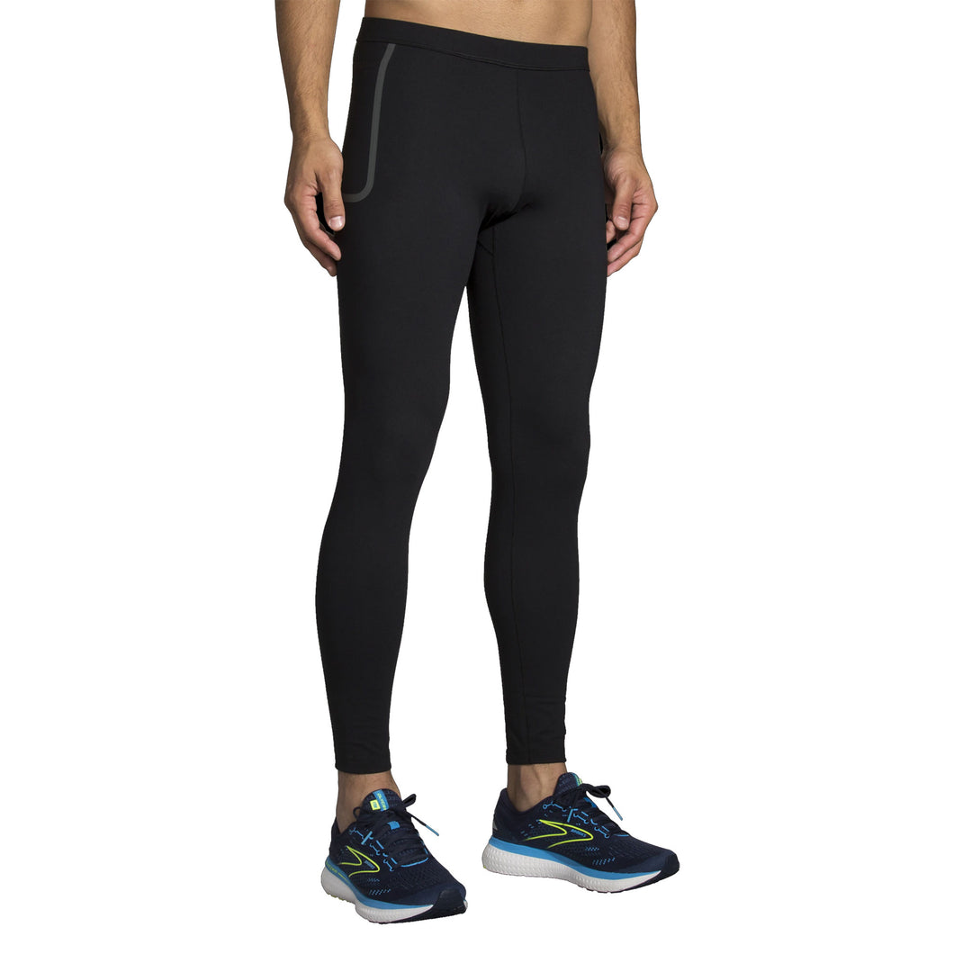 Brooks Momentum Thermal Black Mens Running Tights - BLACK 001/XL