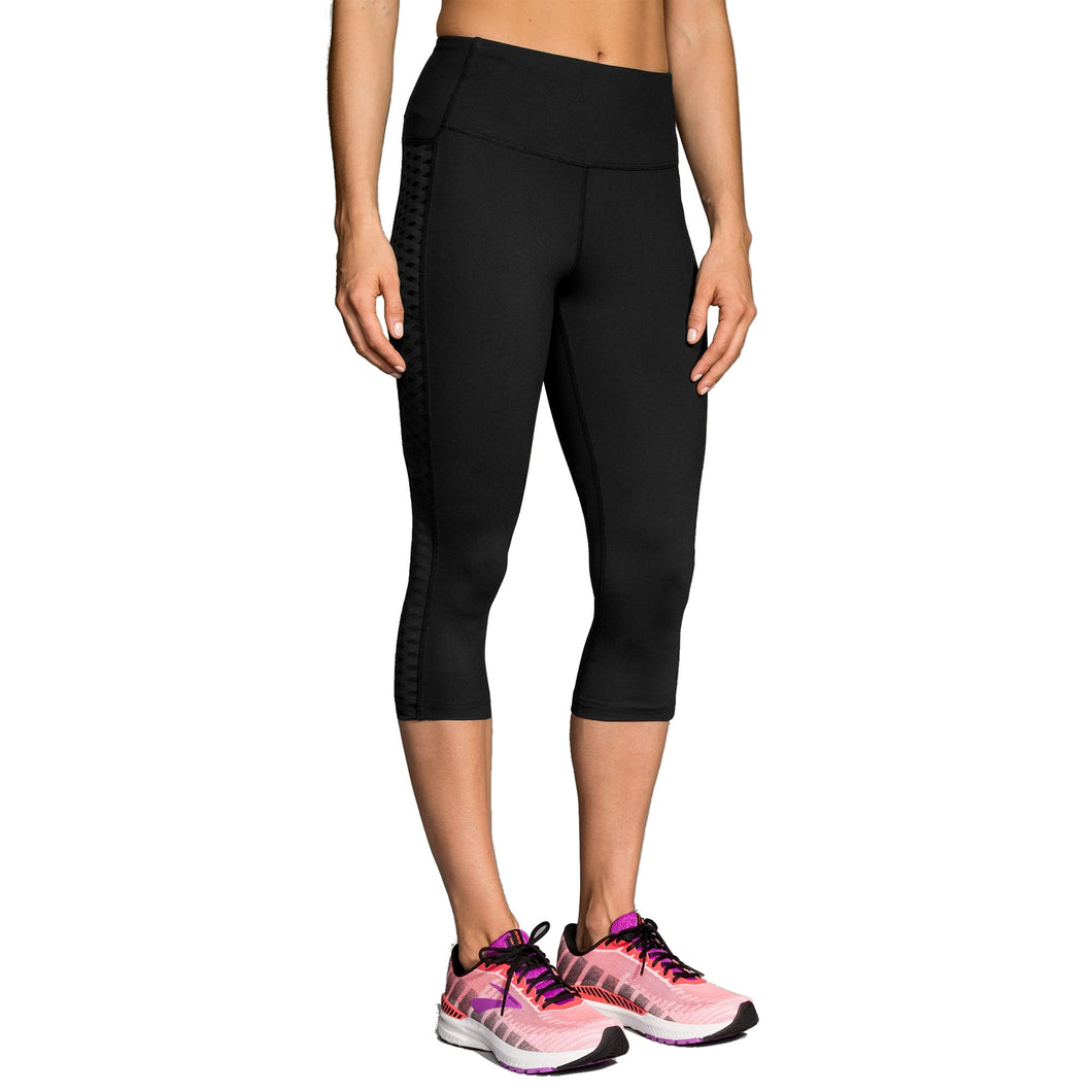 Brooks Greenlight Womens Running Capri - 001 BLACK/XL