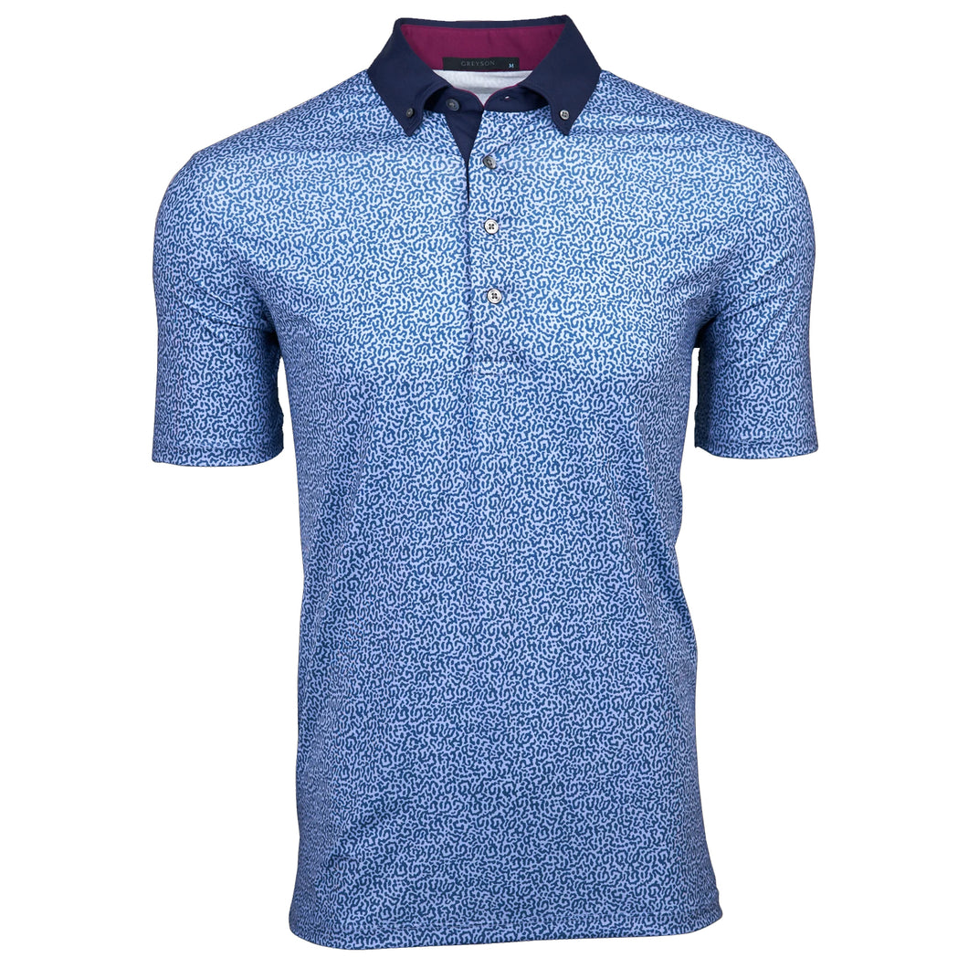 Greyson Pacific Trout Honeycreeper Mens Golf Polo